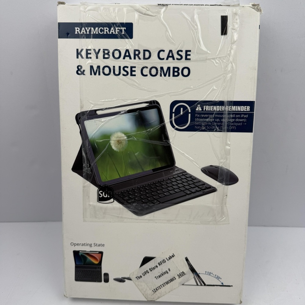 RAYMCRAFT Keyboard Case Mouse Combo IPad 10th Gen A16 11 Pink Magnetic Bluetooth